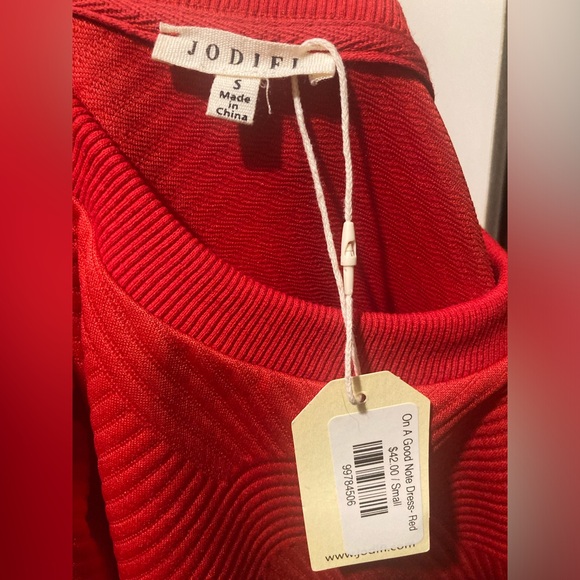 JODIFL Bold Red Mini Dress - Picture 9 of 11